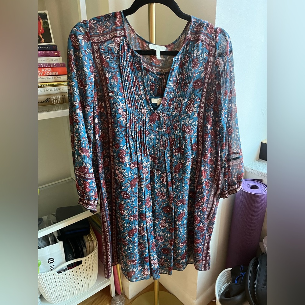 Joie long sleeve slip dress